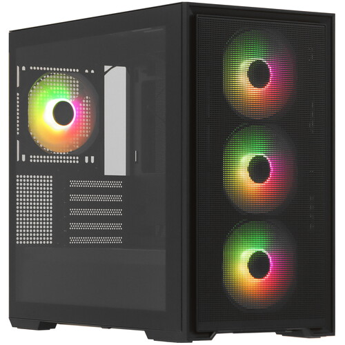 Корпус mATX без БП ARDOR GAMING Rare Minicase N605 ARGB, черный