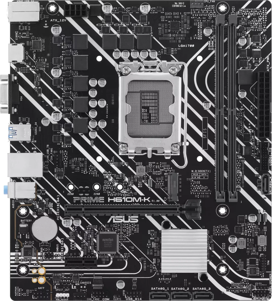 Материнская плата Socket 1700 ASUS PRIME PRIME H610M-K DDR5