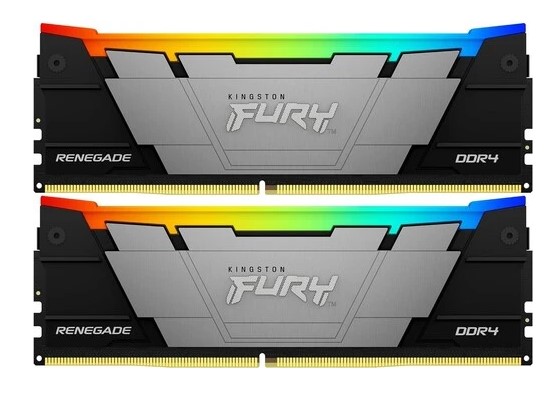 Комплект модулей памяти DDR4 2x16Gb PC4-25600 3200MHz Kingston Fury Renegade RGB(KF432C16RB12AK2/32)
