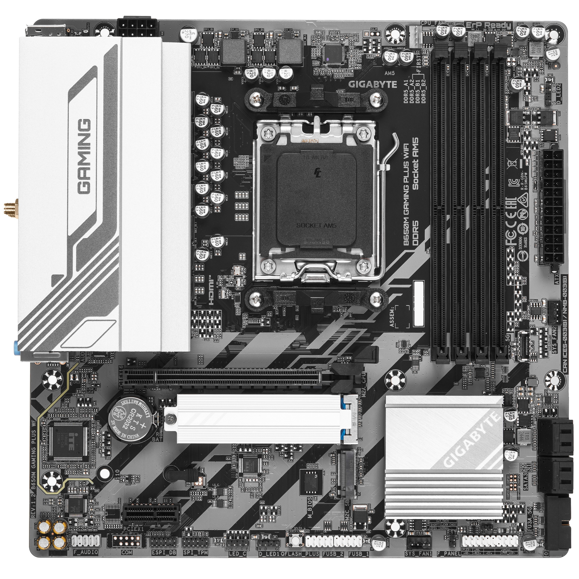 Материнская плата Socket AM5 Gigabyte B650M GAMING PLUS WIFI