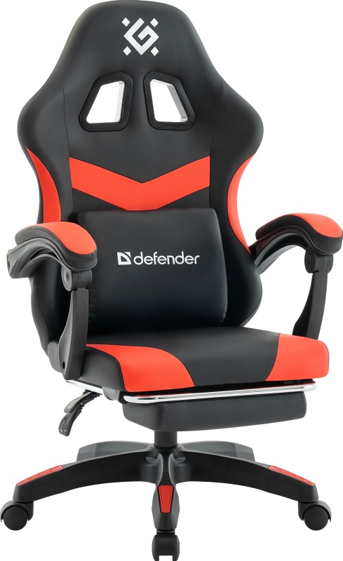 Кресло игровое Defender Runa PRO, черный/красный