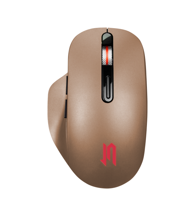 Мышь беспроводная аккумуляторная JETACCESS R300G золотая, USB