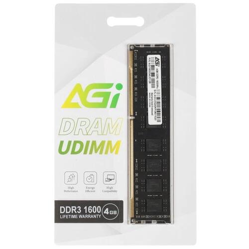 Модуль памяти DDR3 4Gb PC12800 1600Mhz AGI AGI160004UD128