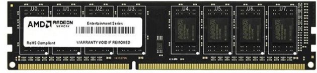 Модуль памяти DDR3 4Gb PC12800 1600MHZ AMD R534G1601U1S-UO/2S-UO OEM