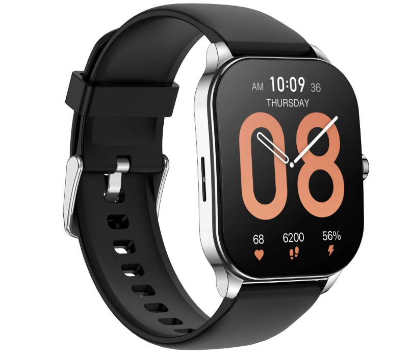 Смарт часы Amazfit Pop 3S (A2318), черный/серебристый