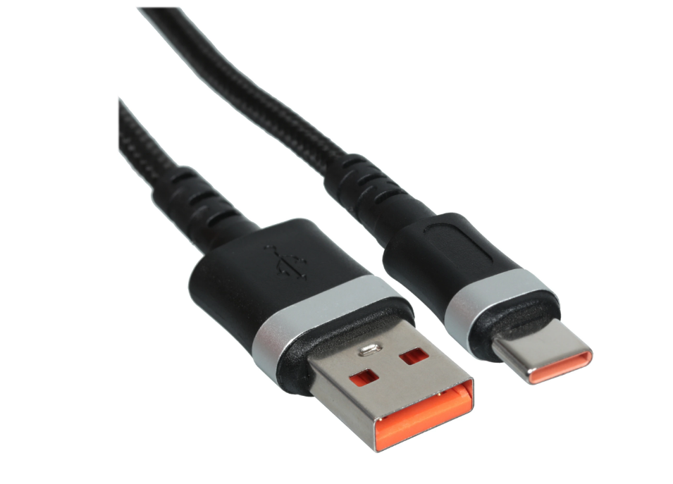 Кабель USB - Type-C Cablexpert CCP-USB2-AMCM-66W-1M, 6A, 66Вт, QC3.0, медь, 1м, черный