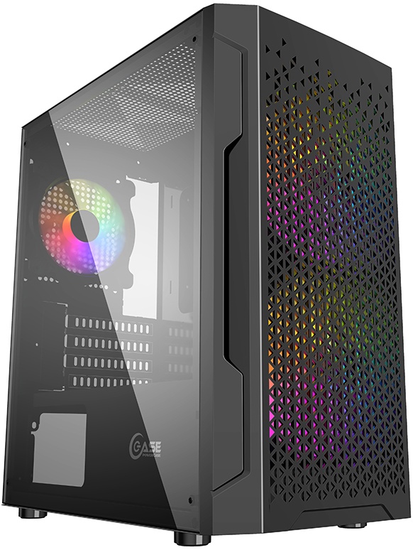 Корпус mATX без БП Powercase Mistral Micro Z3B Mesh LED (CMIMZB-L3)