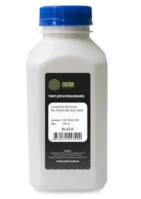 Тонер Cactus Универсальный для Samsung ML2160/2165/SCX3400, Bk, 100 г, флакон CS-TSG2-100