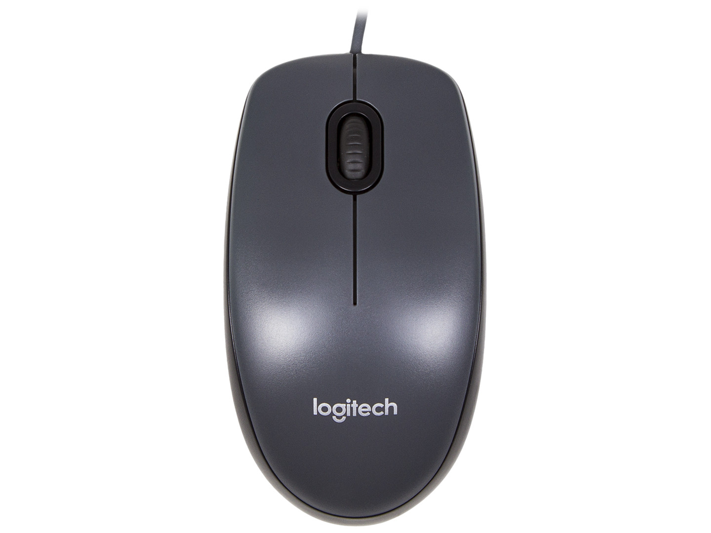 Мышь проводная Logitech M90 черно-серая