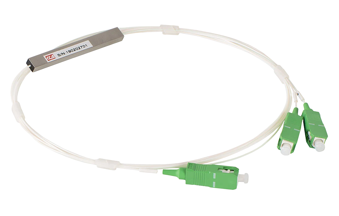 Сплиттер-разветвитель оптический PLC 1*2 0.9 1м 3SC/APC