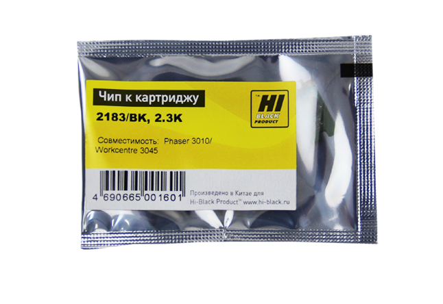 Чип Hi Black для Xerox Phaser 3010/3040/WC3045, BK, 1K