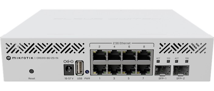 Коммутатор MikroTik CRS310-8G+2S+IN