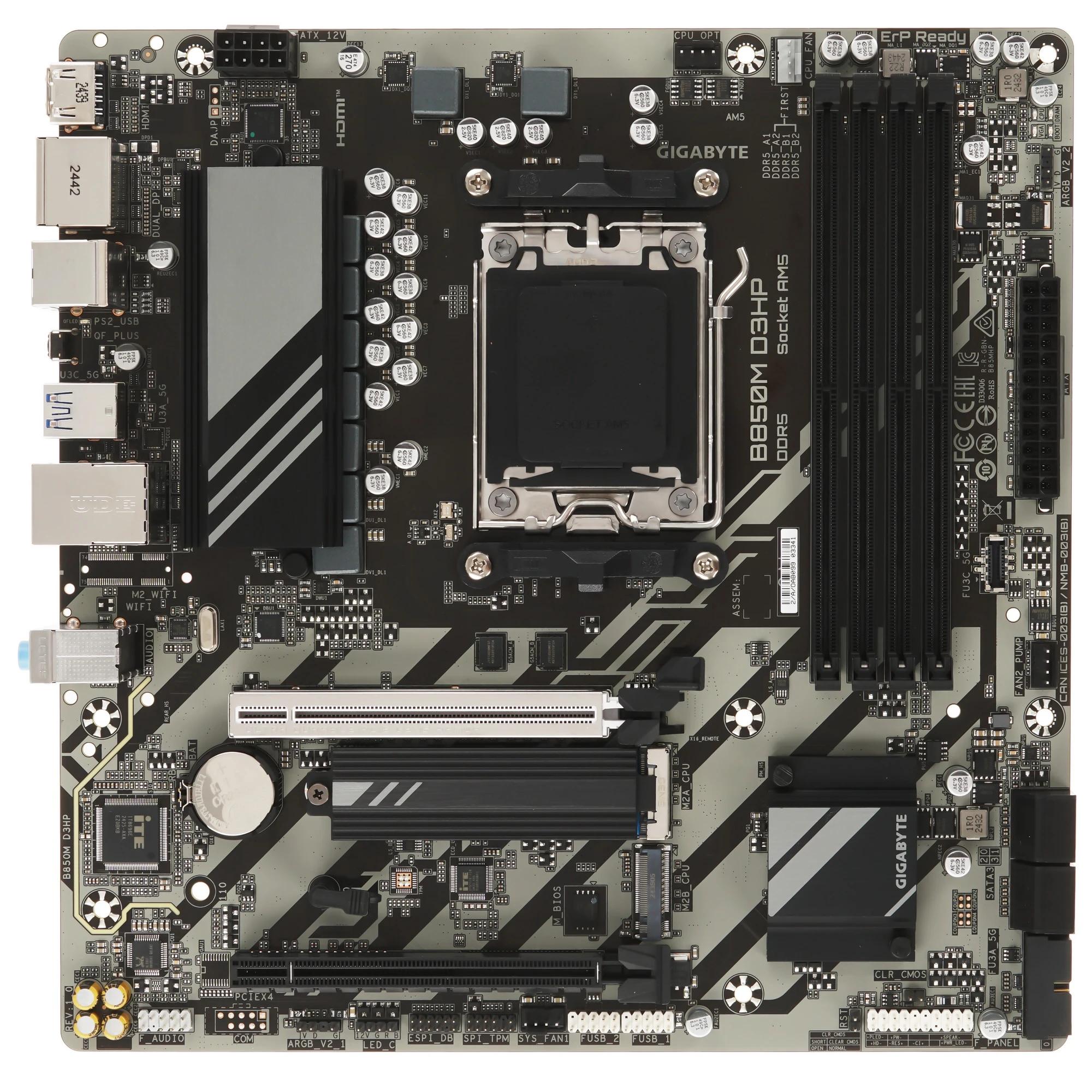 Материнская плата Socket AM5 Gigabyte B850M D3HP