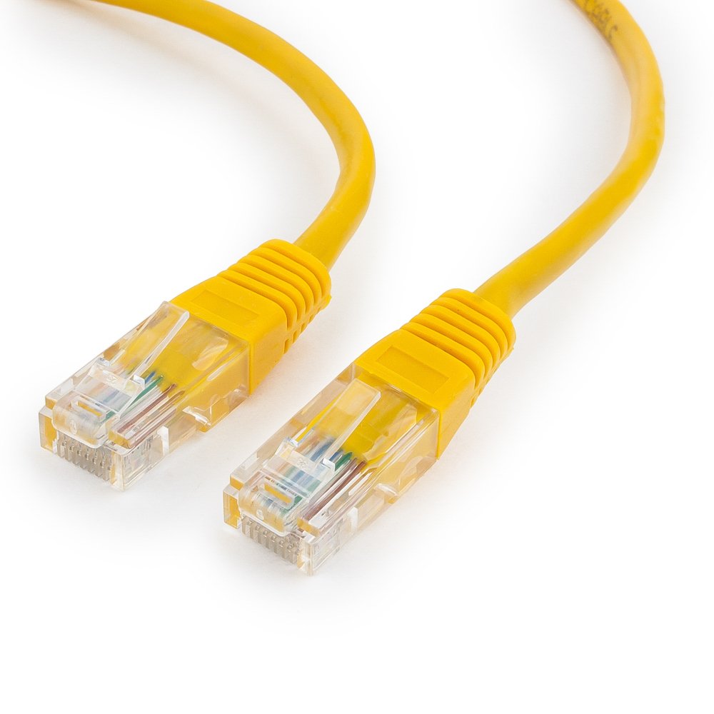 Патчкорд UTP Cablexpert PP12-20M/Y кат.5e, 20м, литой, многожильный (жёлтый)