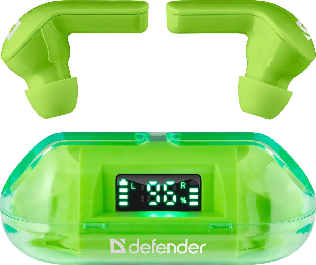 Bluetooth Гарнитура Defender Twins 916 зеленый,TWS