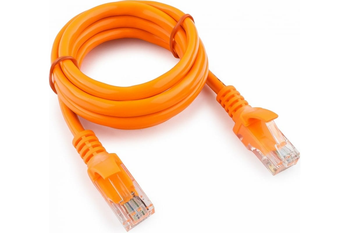 Патчкорд UTP Cablexpert PP12-1M/O кат.5e, 1м, литой, многожильный (оранжевый)