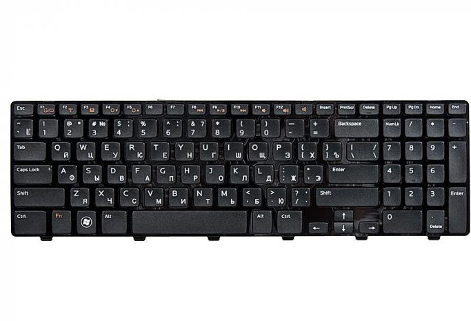 Клавиатура для ноутбука Dell для Inspiron N5110, 15R, черная с рамкой, гор. Enter