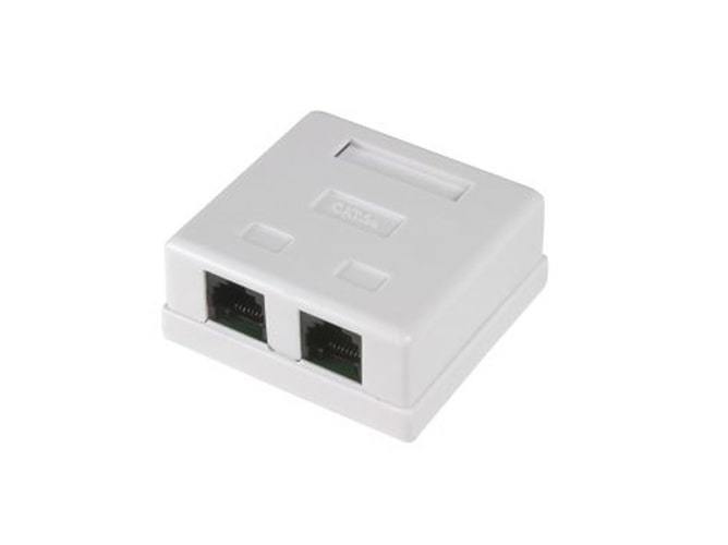 Розетка Ripo RJ-45 кат.5e внешняя 2 порта