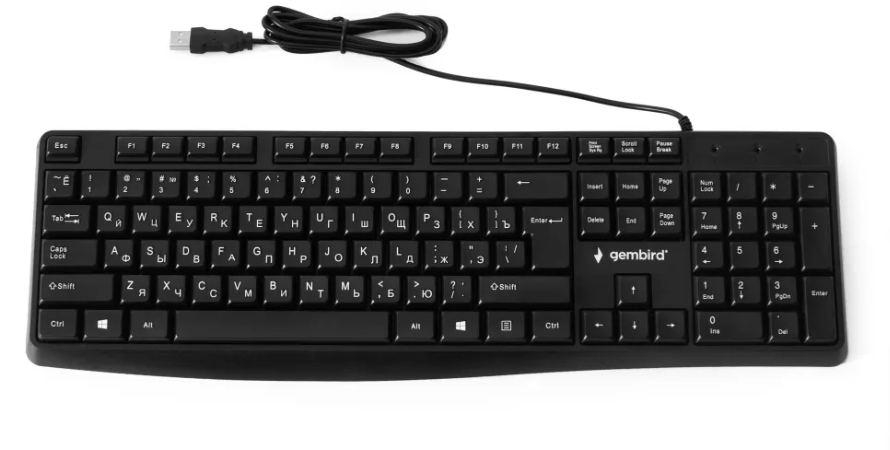 Клавиатура Gembird KB-8410, черный, USB