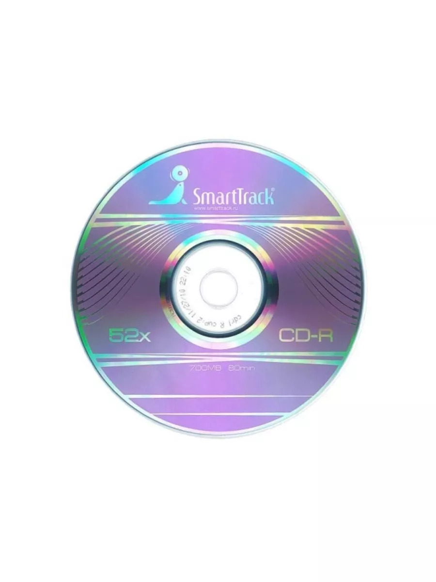 Оптический диск CD-R Smart Track 700 Mb, 52х, конверт