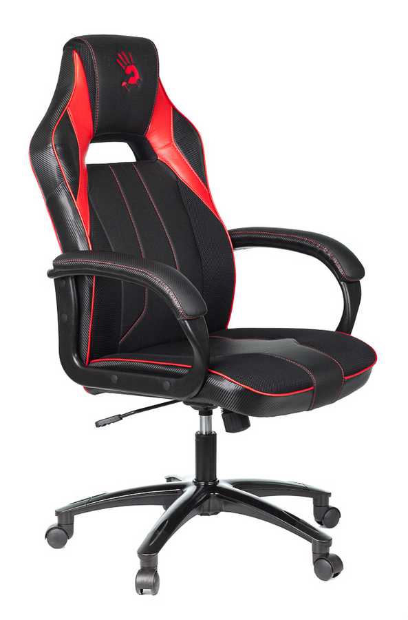 Кресло игровое A4Tech Bloody GC-300 черный/красный эко.кожа