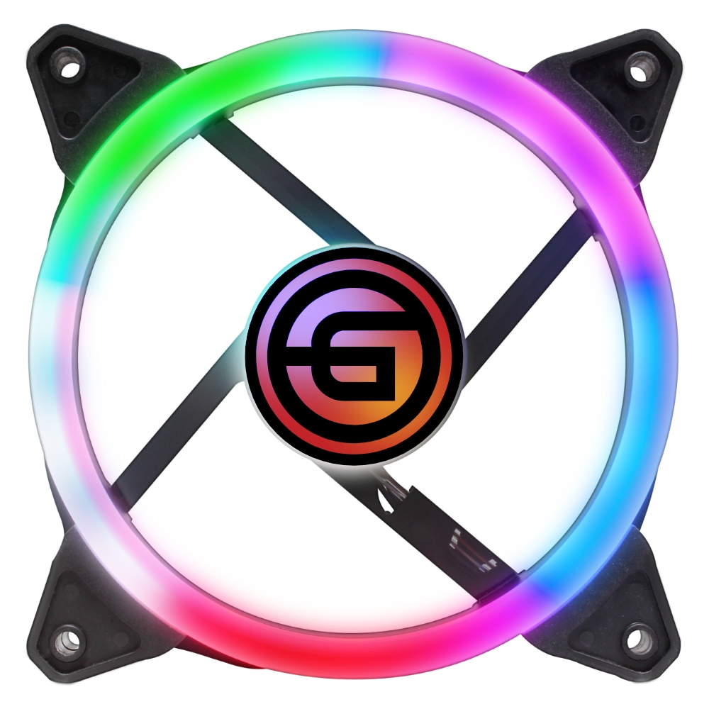 Вентилятор для корпуса Ginzzu LED 12RR4