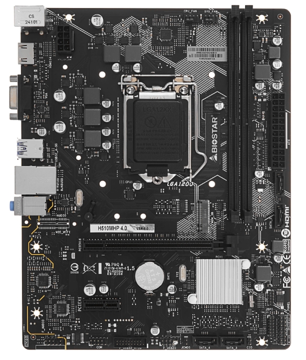 Материнская плата Socket 1200 Biostar H510MHP 4.0