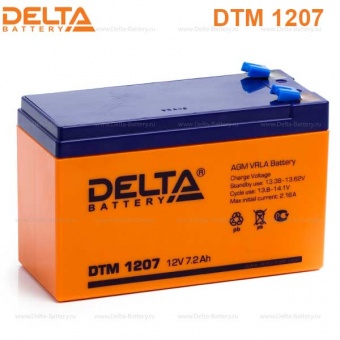 Аккумулятор Delta DTM 1207 12V 7.2A