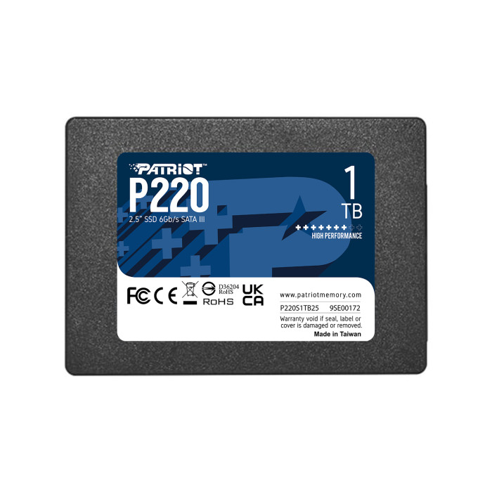 Накопитель SSD SATA 2,5" 1Tb Patriot P220 (P220S1TB25)