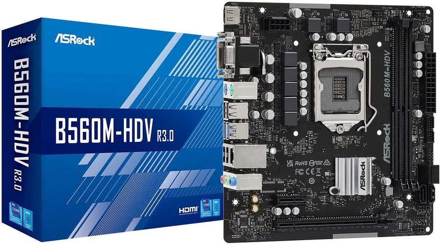 Материнская плата Socket 1200 ASRock B560M-HDV R3.0