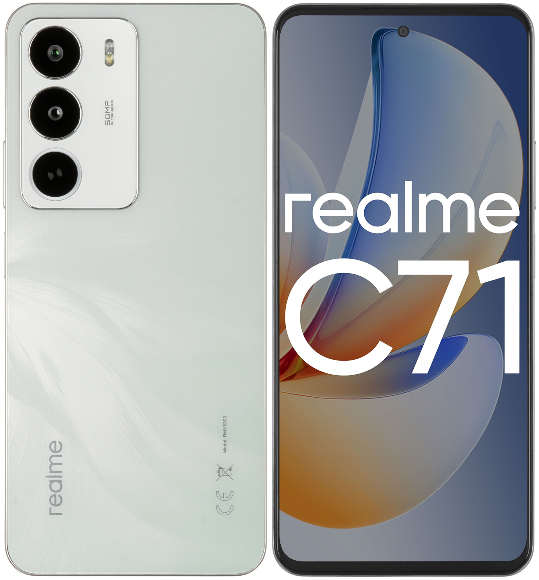 Смартфон Realme C71 8/128Gb, белый