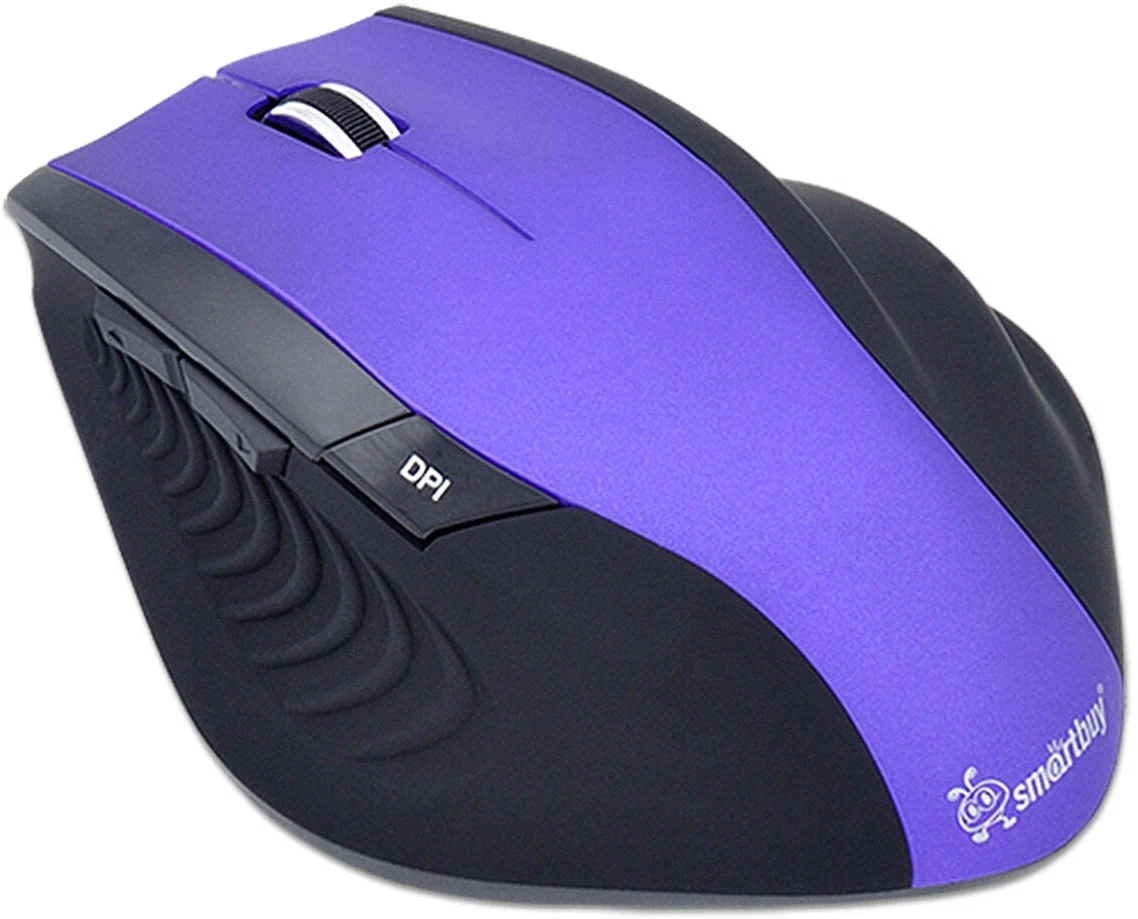 Мышь беспроводная Smartbuy 613AG, USB, фиолет/черный
