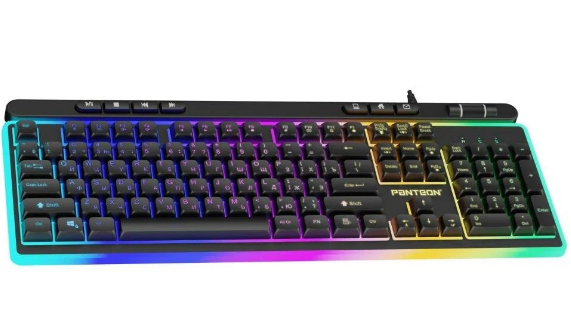 Клавиатура игровая с подсветкой PANTEON M210 RGB LIGHT, USB, чёрная