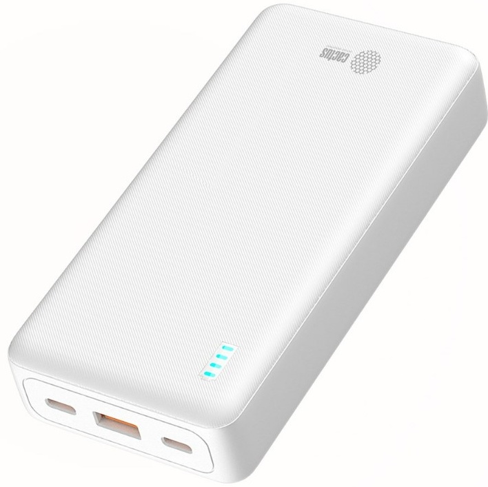 Портативный аккумулятор Cactus CS-PBFSEA-20000, 20000mAh, белый