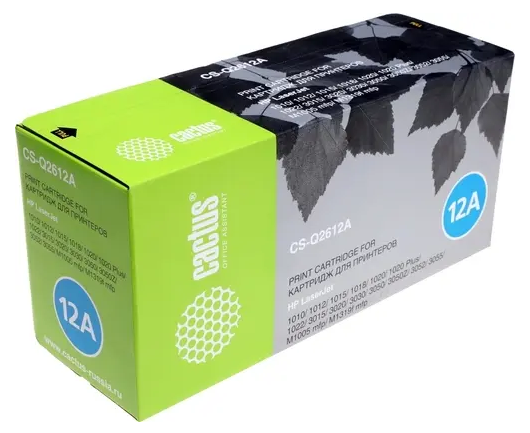 Картридж совместимый Cactus CS-Q2612AS HP LJ (1010/1012/1015/1018/1020/1020Plus/1022/3015/3020), 2К