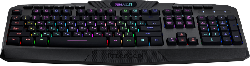 Клавиатура беспроводная Redragon Harpe Wireless RU, RGB, черный