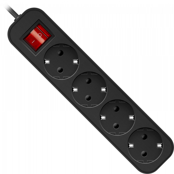 Удлинитель с заземлением Defender G450 5.0 м, 4 розетки