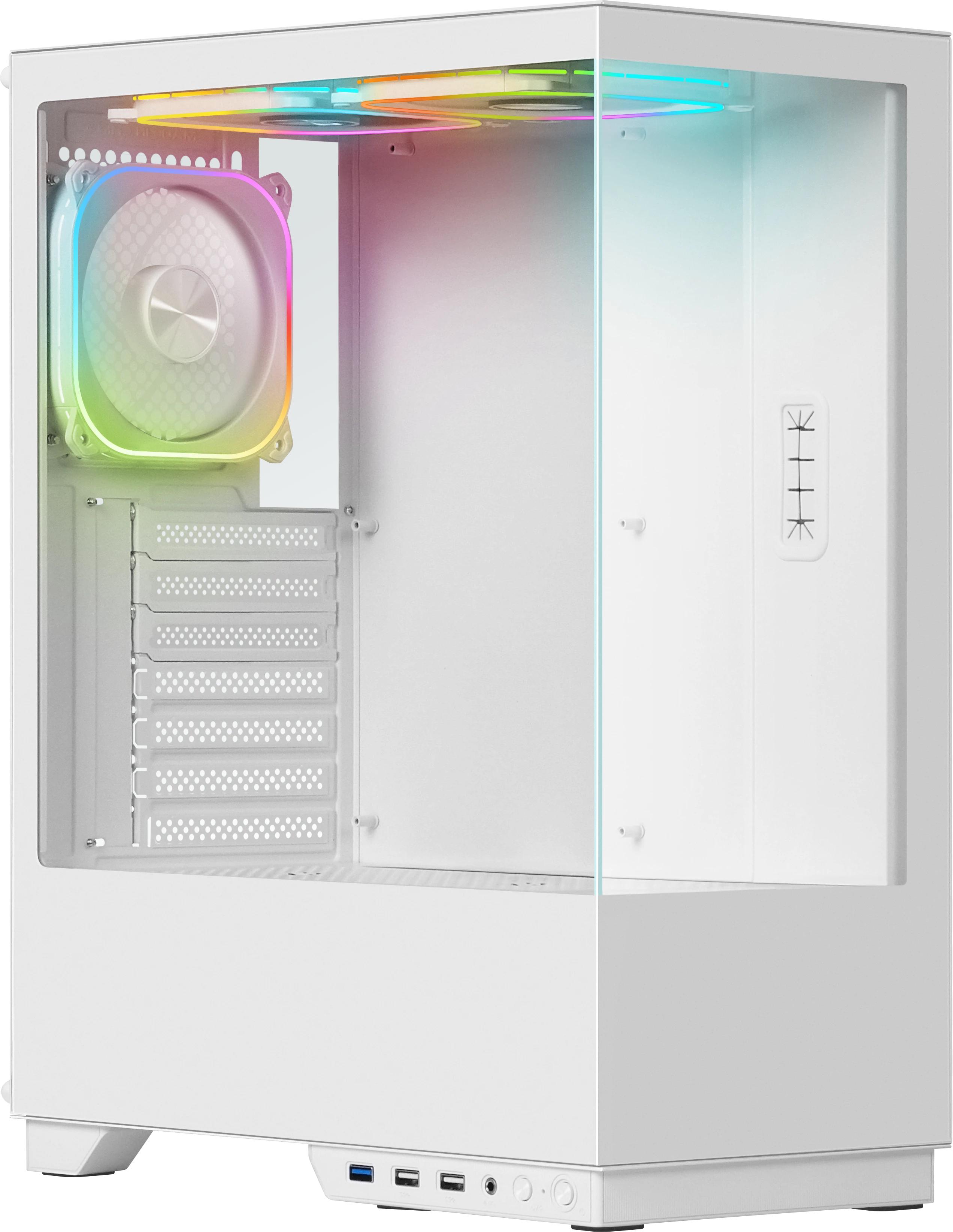 Корпус ATX без БП Defender HyperHub, белый (с кулерами)