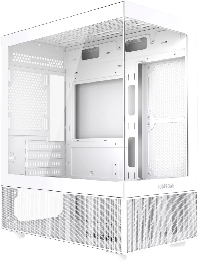 Корпус mATX без БП Powercase Vision Micro M2 (CVMWM2-L0), белый