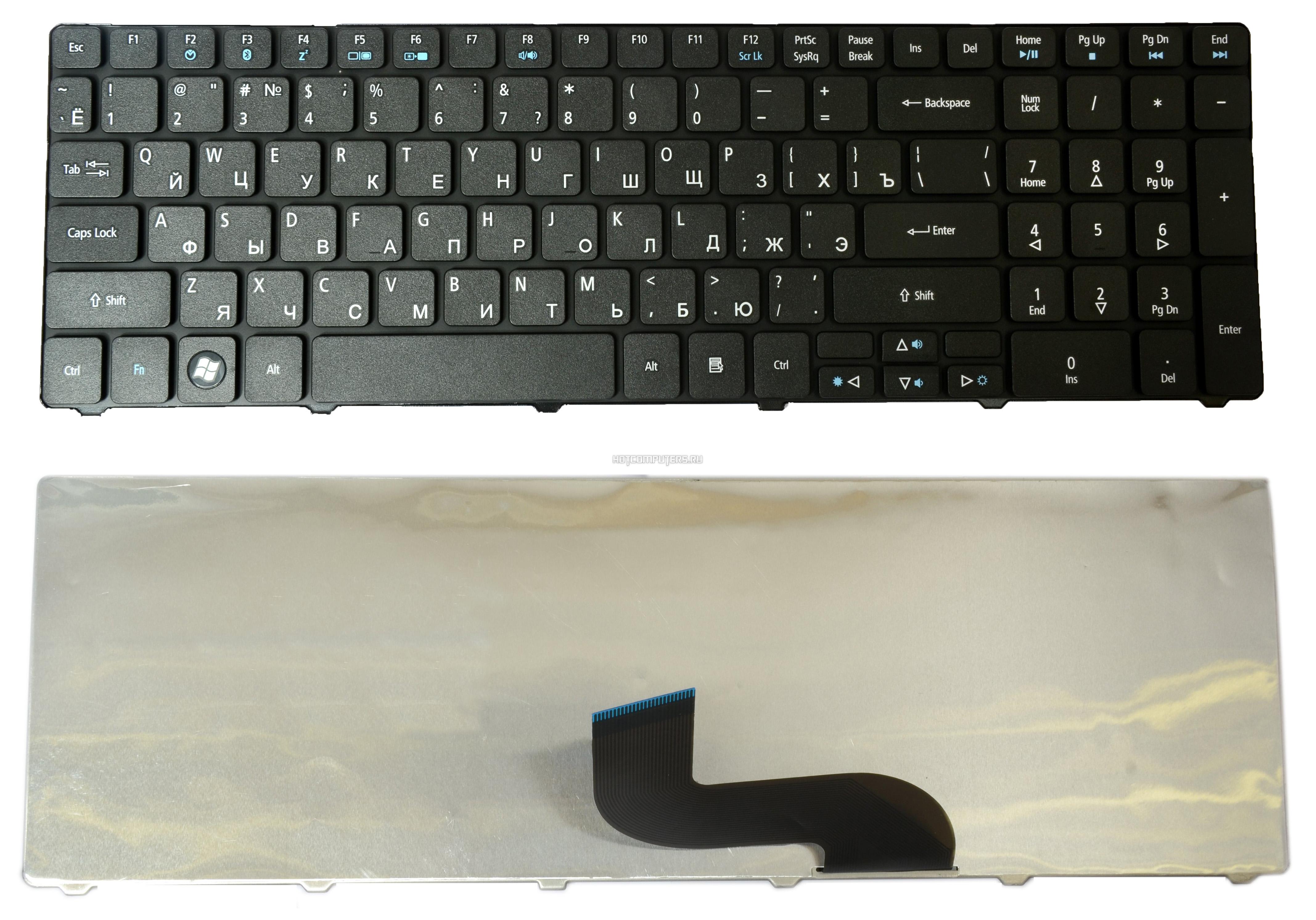 Клавиатура для ноутбука Acer Aspire 5810T/5410/5820T/5536/5738/5739/5542/5551/5741G/7540G/E730
