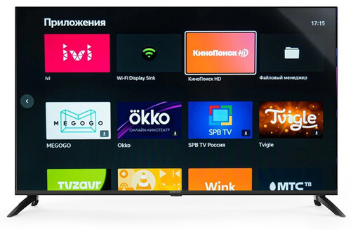 Телевизор 43" Centek CT-8743 Smart TV черный