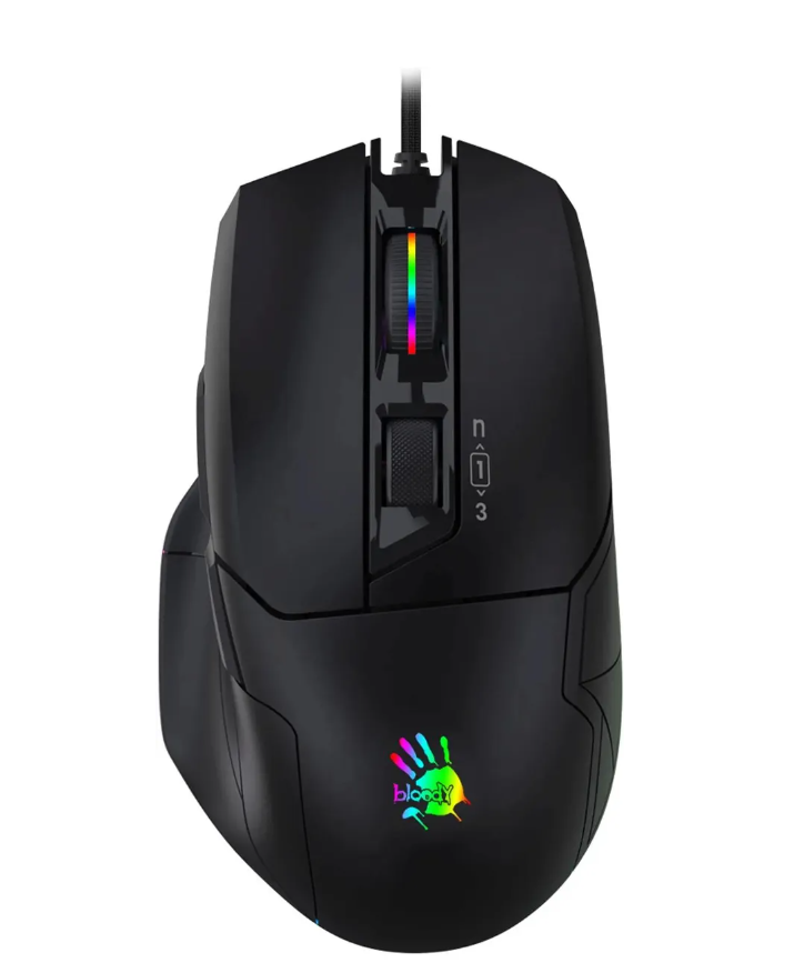 Мышь игровая A4Tech Bloody W70 Max Stone Black, черный