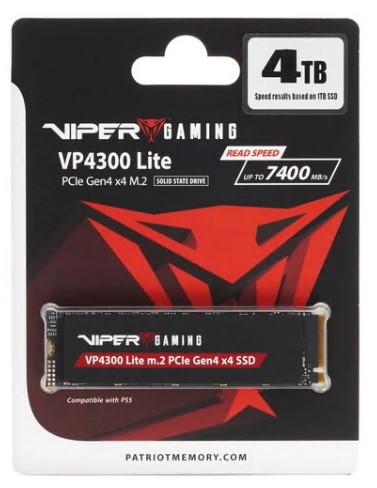Накопитель SSD M.2 NVMe 4Tb Patriot Viper VP4300 Lite (VP4300L4TBM28H)