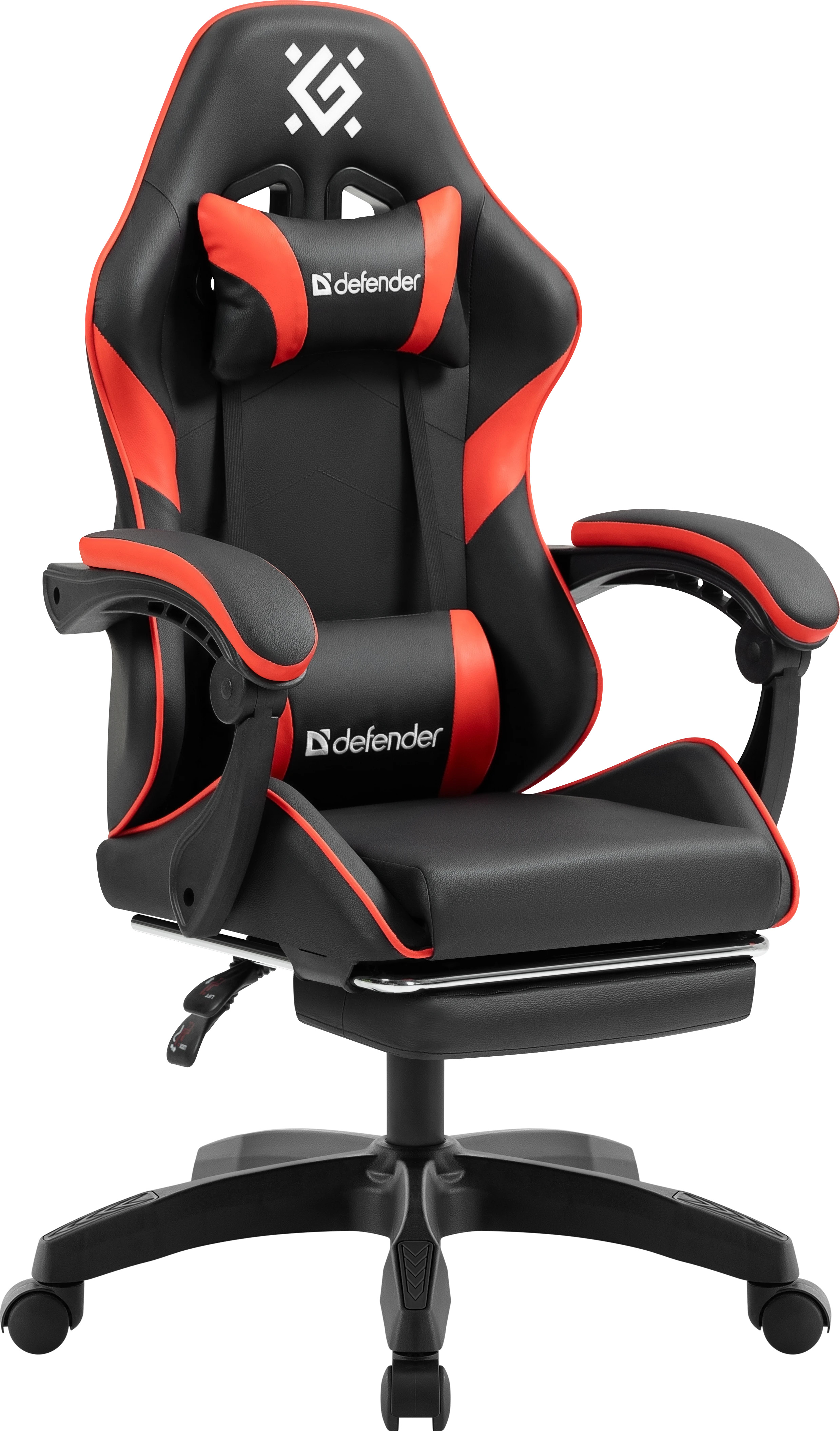 Кресло игровое Defender Serenity, черный/красный
