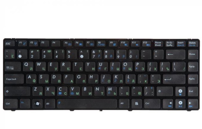Клавиатура для ноутбука Asus K42, X42E, K42J, A42J, UL30VT, UL80A, N43SN, K43, P43SJ, X43S, B43J