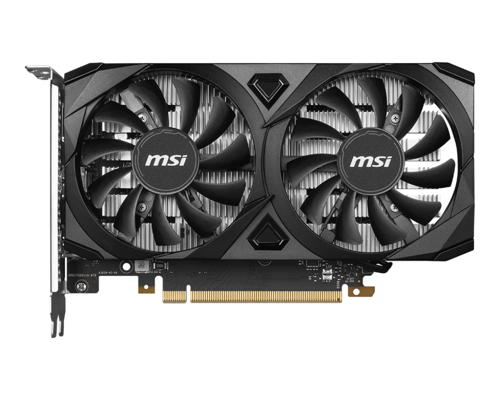 Видеокарта PCI-E 4.0 6Gb GeForce RTX 3050 MSI VENTUS 2X 6G OC