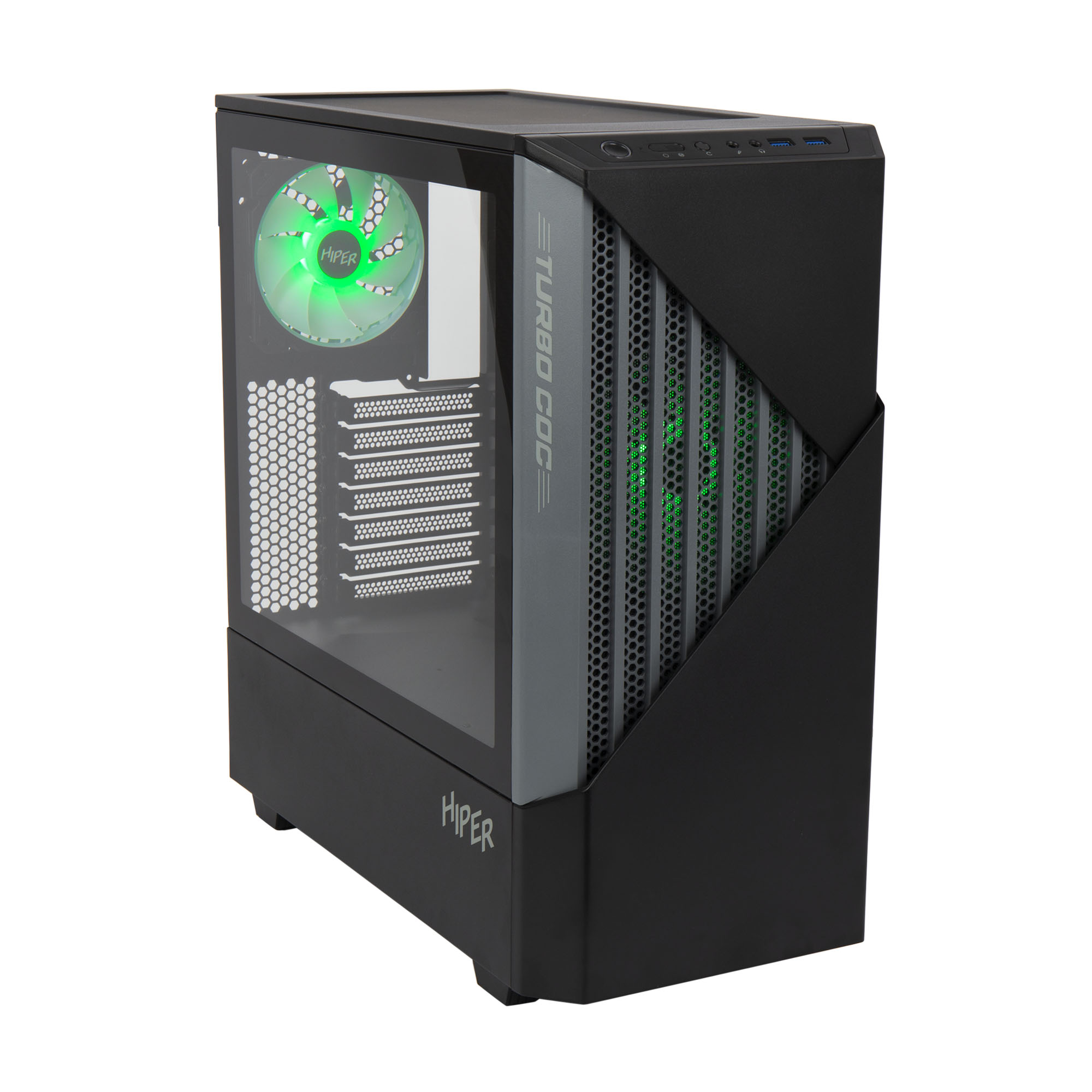 Корпус ATX без БП Hiper CC BG черный