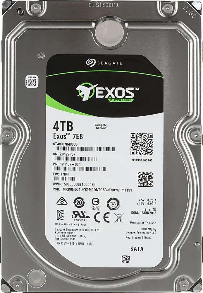 Жесткий диск 3.5" 4Tb Seagate Exos 7E8 (ST4000NM0035)