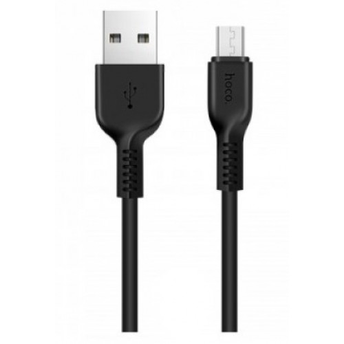 Кабель USB - microUSB HOCO X13 1m, черный