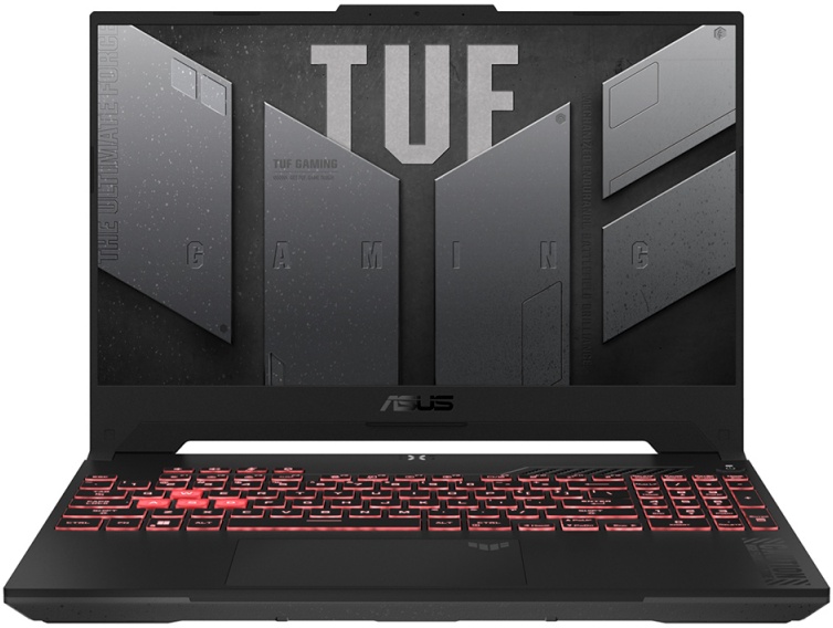 Ноутбук ASUS TUF Gaming 15 (FX507ZI4-LP030), 15.6", IPS, i7-12700H/16/512/RTX4070 черный
